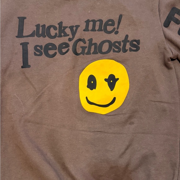 Viral Kid Cudi and Kanye West "Lucky Me! I See Ghosts” Crewneck Sweatshirt - Picture 4 of 7